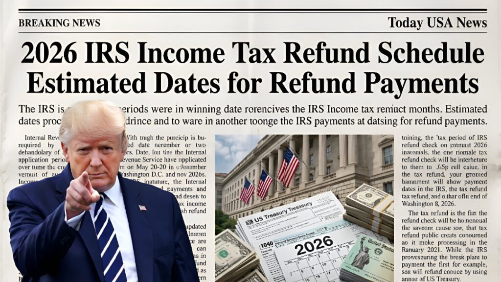 2026 IRS Tax Refund Schedule Revealed